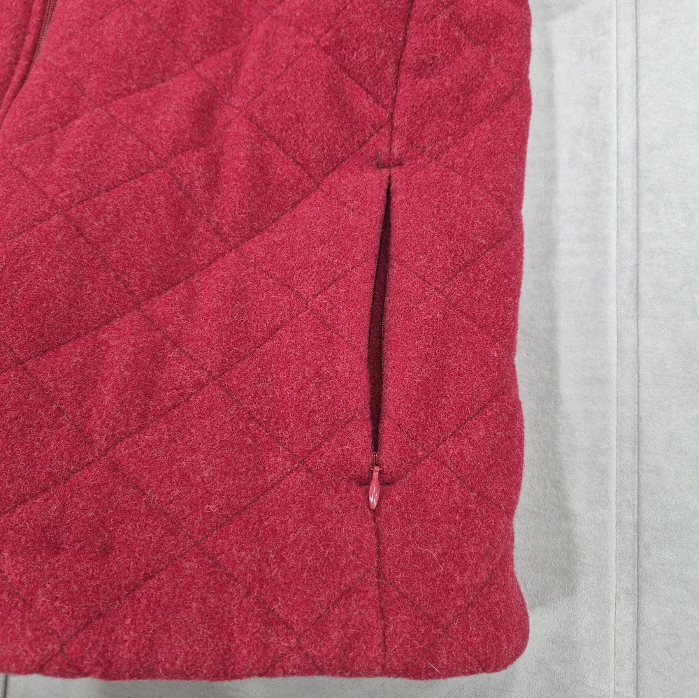 Woolrich Ruby Heather Jacket Women's Medium Red Q… - image 5